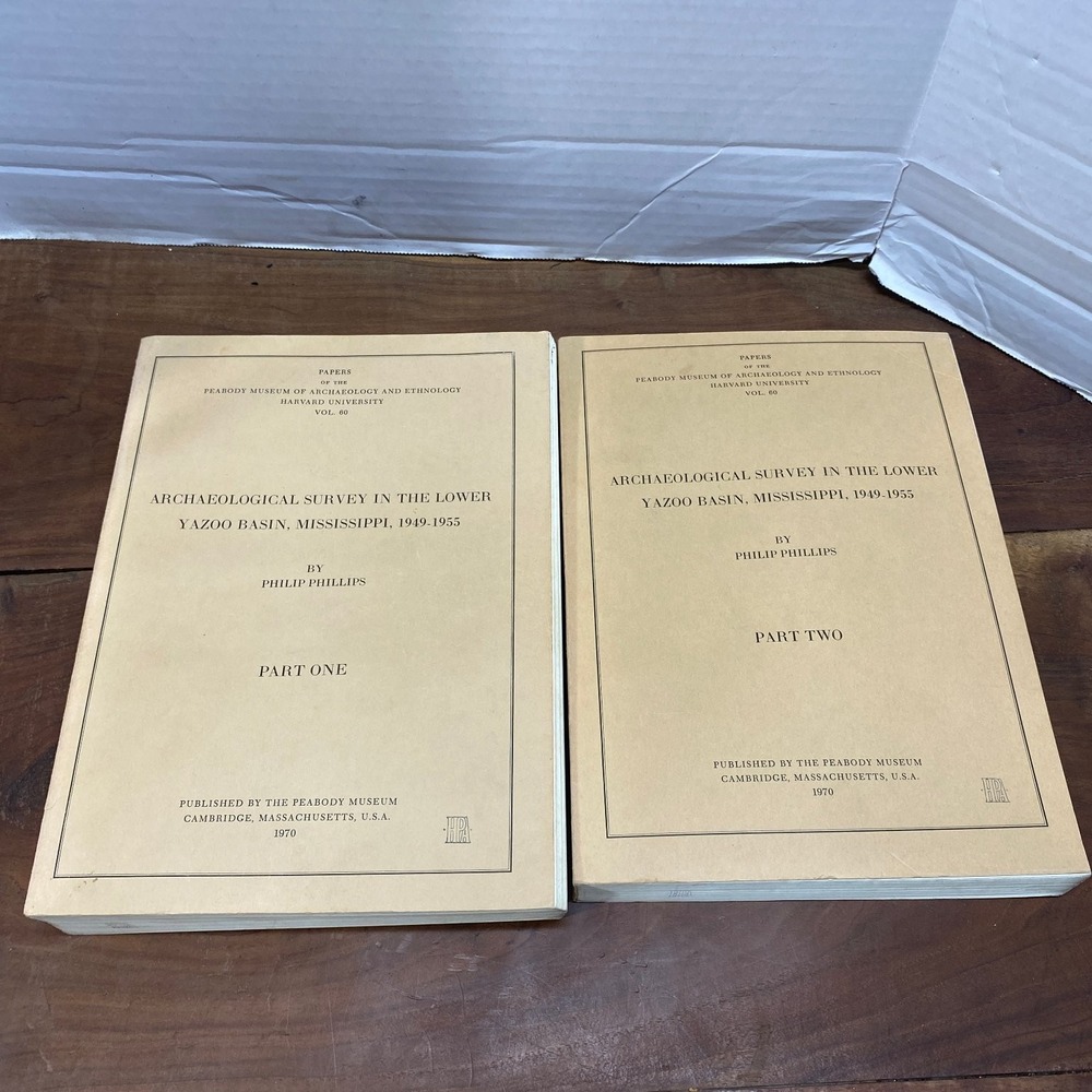 Archaeological Survey Lower Yazoo Basin Philip Phillips 1970 Peabody Museum 1&2